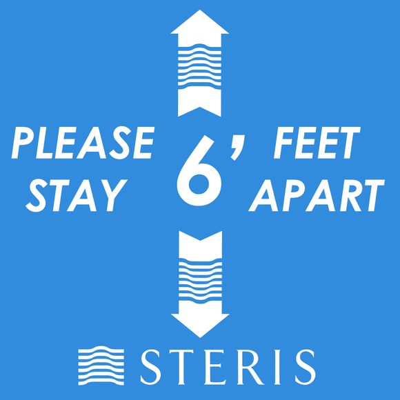 Please Stay 6' Apart - Square